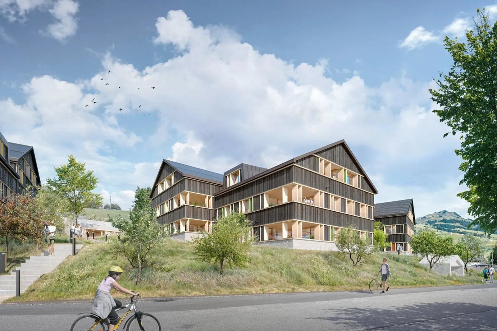 Exklusiv Wohnen mit Bergsicht Neubauprojekt Rässes Hirschbergstrasse 29 a, b, c