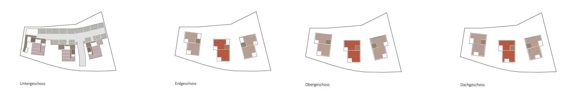 Geschosspläne Haus B